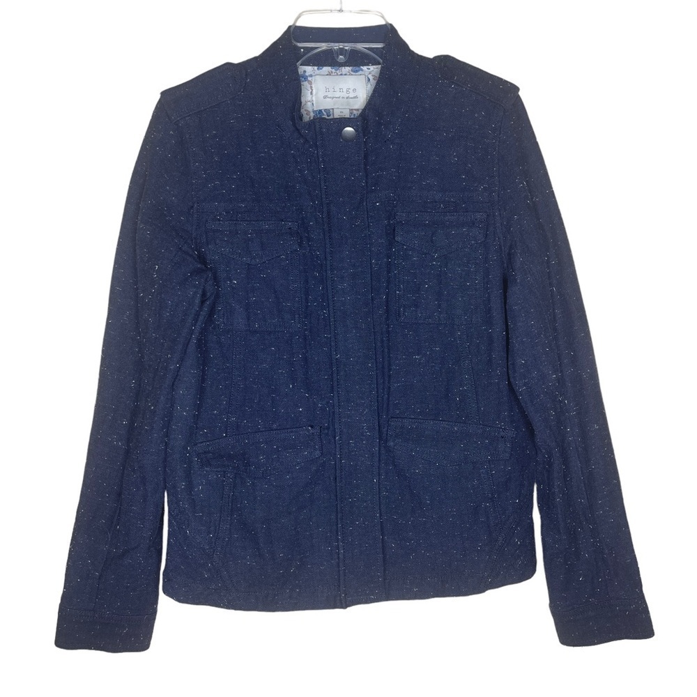 Hinge Clothing Navy‎ Blue Utility Coat Jacket Women's Medium